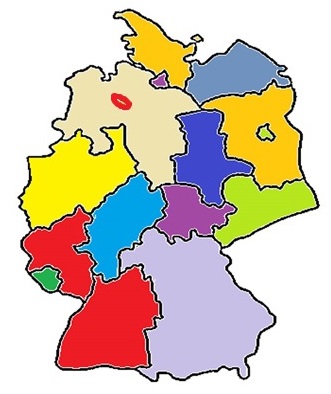 Karte von Deutschland