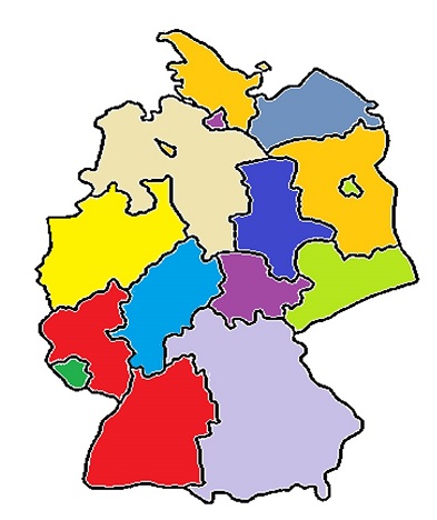 Karte von Deutschland