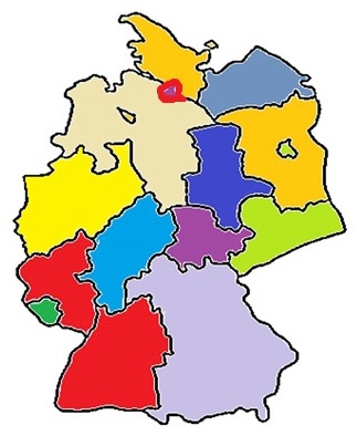 Karte von Deutschland