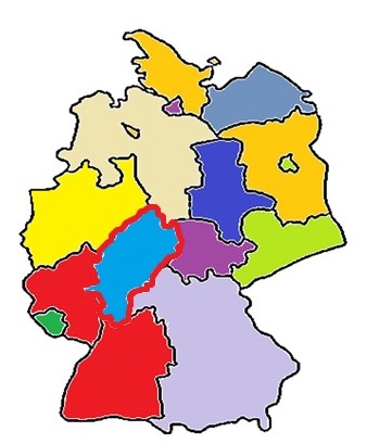 Karte von Deutschland